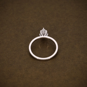 แหวนเพชรทรงลูกแพร์เพาะเลี้ยงในห้องปฏิบัติการ ได้รับการรับรองจาก IGI แหวนเพชรเม็ดเดี่ยวทรงลูกแพร์ ตัวเรือนทองคำแท้ 14K 18K - Product Image 5