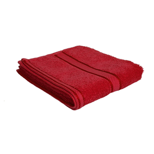 Stripe Pattern Cotton Face <b>Towel</b> Rectangular Machine Made Quick-Dry Hotel Use <b>Red</b> <b>Towels</b> - Product Image 6