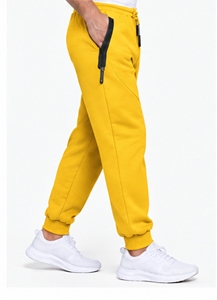 Pantalones Deportivos Amarillos para Hombre INDEX, Cintura Elástica con Cordón, Pantalones Casuales para Correr, Bolsillos Laterales, Transpirables, Peso Medio, para Otoño - Product Image 3
