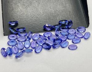 Exportador confiable de tanzanita, tanzanita natural de corte ovalado, piedra preciosa suelta de 8x6 mm, calibrada y tratada térmicamente, para anillo de compromiso, regalo para mamá. - Product Image 3
