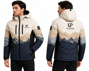 Chaqueta de Esquí Impermeable con Capucha para Hombre, Chaqueta de Nieve Acolchada para Invierno y Senderismo al Aire Libre, Fabricante OEM ODM - Product Image 1