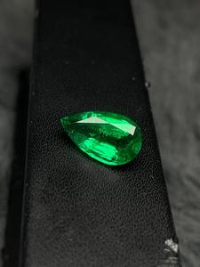 Piedra Preciosa Suelta de Esmeralda Verde Natural, Corte Pera, para Joyería - Product Image 5