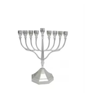 Candelabro Metálico Artístico, Portavelas Judío para Hanukkah, Candelabro Decorativo, Soporte para Velas, Decoración para el Hogar - Product Image 1