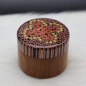 Tarro de cocina de madera natural con tapa para almacenar especias, hierbas, té, granos de café y alimentos secos - Product Image 5