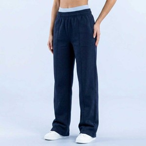 Pantalon de jogging en coton écoresponsable pour femme, coupe droite, longueur intégrale, taille élastique, qualité supérieure, vente en gros, logo personnalisé OEM - Product Image 6