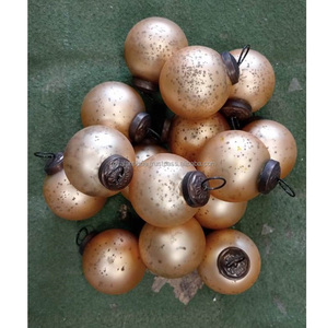 Antigüedades reales Adornos navideños Colgantes Bolas de árboles Decoración navideña colorida Adorno Bola de cristal - Product Image 1