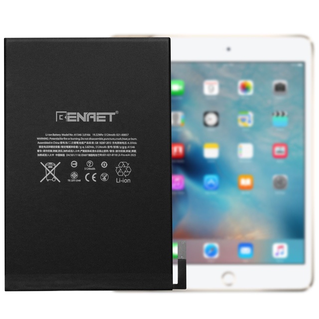 High Capacity  Battery for ipad 2 3 5  air 2 Mini 4   Pro 9.7  7th  9th Gen 10.2 Batterie for ipad Lifetime Warranty