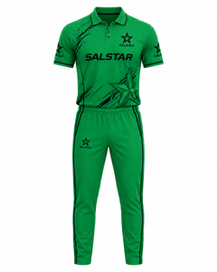 Uniforme de Cricket Verde, Elegante y Transpirable, para Mayor Comodidad, Personalizable al por Mayor, con Logotipo del Patrocinador del Equipo o Club - Product Image 3