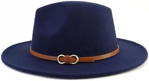 Chapeau Fedora unisexe à large bord |   Chapeau de mode vintage classique - Product Image 3