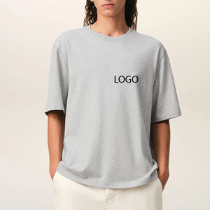 Diseño de Logotipo Personalizado para Compradores al por Mayor, Camiseta Casual y Moderna de Corte Cuadrado, 100% Algodón Grueso, Hombros Caídos, Color Sólido - Product Image 1