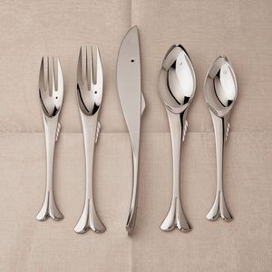 NOUVELLE ARRIVÉE Ensemble de cuillères à gâteau élégantes avec manche en forme de branche dorée, en acier inoxydable poli miroir, pour mariage - Product Image 4
