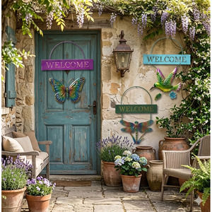 Décoration murale en métal pour jardin de papillons - Multifonctionnelle - Product Image 4
