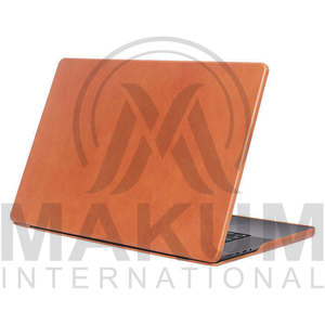 high quality Brown Leather Laptop Case with Magnetic Closure for <b>MacBook</b> and Other Laptops - Product Image 4