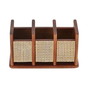 Natural Wood Cutlery Holder <b>Kitchen</b> Utensil Stand <b>for</b> Home and Restaurant - Product Image 3