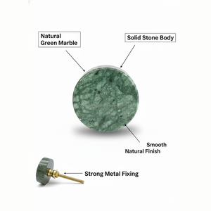 Poignée et bouton de meuble en marbre vert AG Elements |   Quincaillerie de meubles durables et écologiques pour cuisine et chambre - Product Image 5