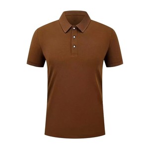 Polo de Punto de Color Sólido para Mujer, Manga Corta, Corte Regular Informal, Beige, Tela Cómoda, Aspecto Elegante, ODM OEM - Product Image 3