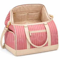 Sac de voyage de luxe moderne, écologique, léger, 40L, sac de sport, polyester, garniture en cuir PU, grande capacité, imperméable