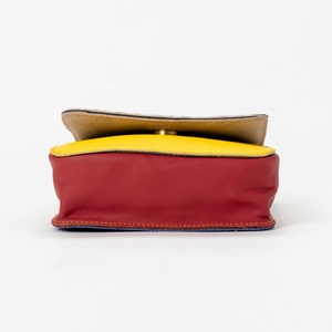 Vente chaude femmes élégant en cuir véritable recyclé sac de couverture de cartable Unique multi-usage couleur arc-en-ciel sac de messager - Product Image 5