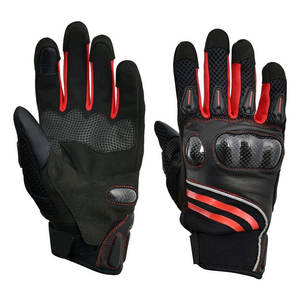Guantes de Motocicleta Cortos de Verano Hechos a Medida para Hombre, Guantes de Motociclista Profesionales de Carreras, Guantes de Motocicleta con Malla de Flujo de Aire Perforada, Equipo de Protección - Product Image 1