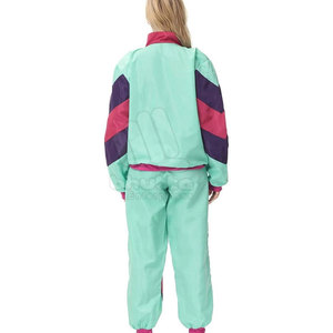 Ensemble coupe-vent personnalisé pour femme avec fermeture éclair, col montant, 2 pièces, écologique, respirant, léger, hiver - Product Image 3