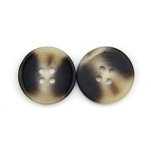 En stock Bouton en corne de buffle naturelle véritable à 4 trous Bouton de costume noir vierge écologique pour costumes pour hommes - Product Image 6