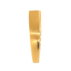 Sleek Supremacy <b>Men</b> Solitaire <b>Ring</b> Luxury 18K Yellow Gold Flush <b>Set</b> Round Brilliant Diamond Solitaire <b>Ring</b> for Women Minimalist - Product Image 4