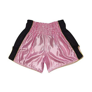 Wholesale Custom Logo Pink <b>Boxing</b> <b>Shorts</b> Womens Muay Thai Trunks Private Label Satin Training <b>Shorts</b> for <b>Lady</b> Gym Wear - Product Image 6