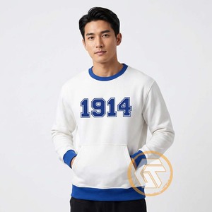 Phi Personalizado |   Sudadera Beta 100% Algodón Felpa con Cuello Redondo, Bordada, Transpirable, de Secado Rápido, para Invierno, para Hombre - Fraternidad - Product Image 1