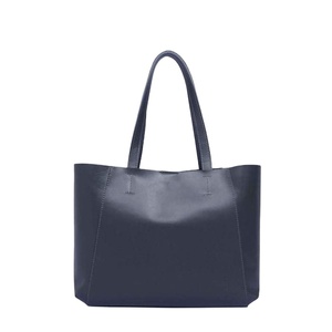 Sac de créateur en cuir véritable lisse bleu marine fait main de qualité supérieure, style vintage, fournisseur indien de premier plan - Product Image 1