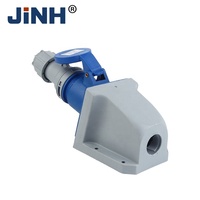Fiches montées par les fabricants 220V 16A Énergie électrique Prise commando industrielle mobile à trois broches IP44 Fiches extérieures