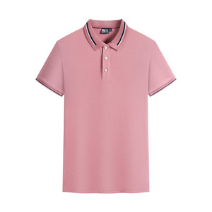 T-shirt de golf personnalisé de haute qualité à prix abordable pour homme, en tissu tricoté respirant polyester/coton, imprimé par transfert thermique, coupe ajustée - Product Image 4