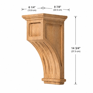 Traditional Style Rubberwood Corbel Carved Furniture <b>Bracket</b> <b>for</b> Kitchen Cabinets Living Room Shelves Legs Mail Packing N - Product Image 2