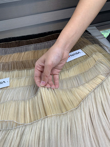 Extensions de cheveux de haute qualité, cheveux raides naturels, prix d'usine # Couleurs PLA02 et marron, expédition mondiale disponible - Product Image 3