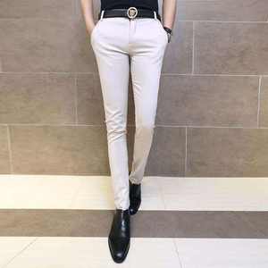 กางเกงขายาวทรงสลิมฟิตลายทางสำหรับผู้ชาย  แบบทางการและลำลองสำหรับใส่ทำงาน  ดีไซน์ทันสมัย  รับผลิตแบบ OEM ODM - Product Image 2