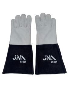 Gants de soudage TIG en cuir de vachette longs, isolés et anti-brûlure pour barbecue, cheminée et soudeur MIG - Product Image 1