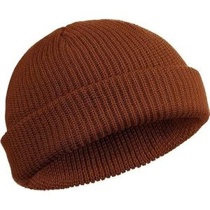 <b>Brown</b> Fisherman <b>Beanie</b> Ski Hat - Product Image 2