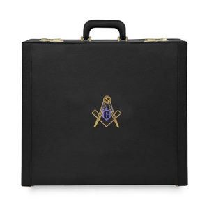 Étui pour insignes maçonniques en caoutchouc synthétique avec logo, pour les officiers de la Grande Loge, couronne, tablier, collier et ceintures élastiques. - Product Image 4