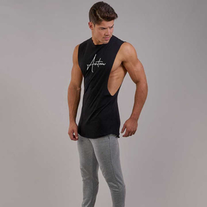 High Quality Sleeveless Gym Shirt <b>Men</b> Workout Tank Top Gym Wear T-shirt Vest <b>For</b> <b>Men</b> - Product Image 4
