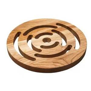 Durable Multi Point Star <b>Wooden</b> Trivet Geometric Starburst Cutout Natural Wood Heat Resistant Hot <b>Pot</b> <b>Pan</b> Holder Table Mat Pads - Product Image 6