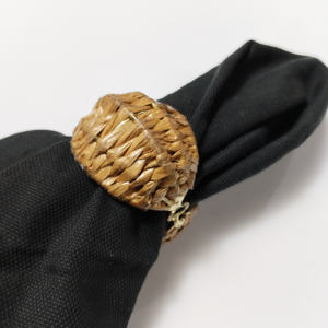 Servilleteros de ratán con forro natural sostenibles y elegantes para cualquier ocasión formal o informal para fiestas - Product Image 4