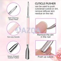 Ensemble de coupe-cuticules et repousse-cuticules en acier inoxydable de haute qualité pour des ongles propres et lisses, soin professionnel de manucure