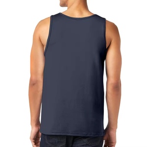 Camiseta sin mangas de verano para hombre con logo personalizado, transpirable, estampada en serigrafía, para correr, deportiva, informal, antiestática, estilo urbano, tejido de punto. - Product Image 2