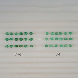 มรกตธรรมชาติ (สีดี) ขนาด 4x3 มม. รูปไข่เจียระไน ล็อตพลอยล้วนสำหรับทำเครื่องประดับ - Product Image 6