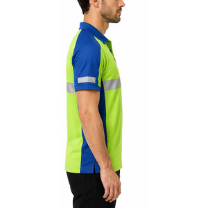 Chemises polo classiques pour hommes, tissu en mélange de coton doux, manches courtes, col classique, vêtements décontractés pour le travail - Product Image 5