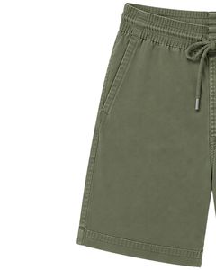 Pantalones Cortos Bermuda Casuales para Hombre, Color Verde Oliva, Personalizados, con Cordón, Ligeros, de Corte Holgado, Mezcla de Algodón, para Playa - Product Image 3