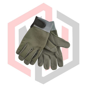 Gants de travail de jardin vert olive pour femmes/hommes - en cuir de vachette résistant aux ésporces, pour la taille des roses/les baies, protection longue pour l'avant-bras, anti-coupure - Product Image 2