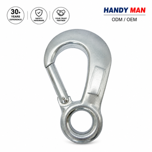 Mosquetón de Aluminio Forjado HM A3161 con Cierre Recto para Industria Pesada, Resistencia a la Rotura de 22kN, Acabado Anodizado/Color Natural - Product Image 1