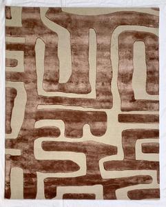 Alfombra de Lana Hecha a Mano de Primera Calidad, Diseño Tradicional Rojo, Pelo Suave, Alfombra para Sala de Estar, Acabado Duradero y Lujoso - Product Image 4