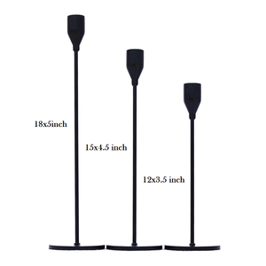 Candelero Cónico de Hierro Fundido Negro Sólido, Hecho a Mano, Duradero, Natural y Único, Bharat Brass Copper Industries, Decoración para el Hogar - Product Image 3