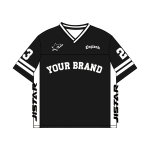 เสื้อยืดแฮนด์บอลชายคุณภาพสูงแบบสั่งทำพิเศษ คอวี แห้งเร็ว ระบายอากาศได้ดี เสื้อกีฬาฟุตบอล - Product Image 3